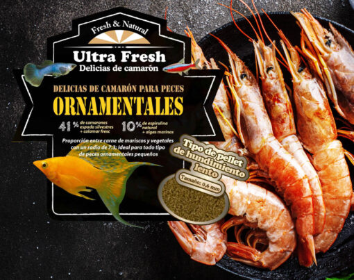 Nuevo alimento Ultra-Fresh "Delicias de camarón"